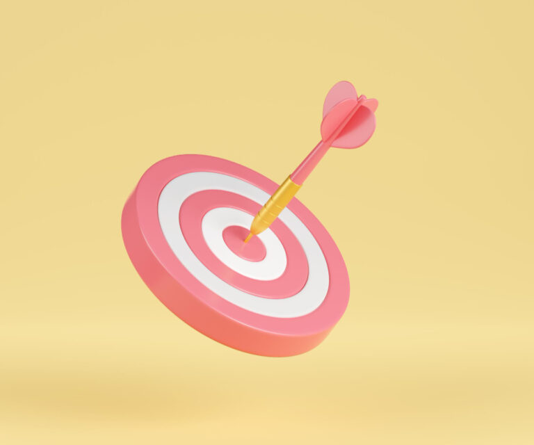 target-dart-3d-render-bullseye-flecha-objetivo